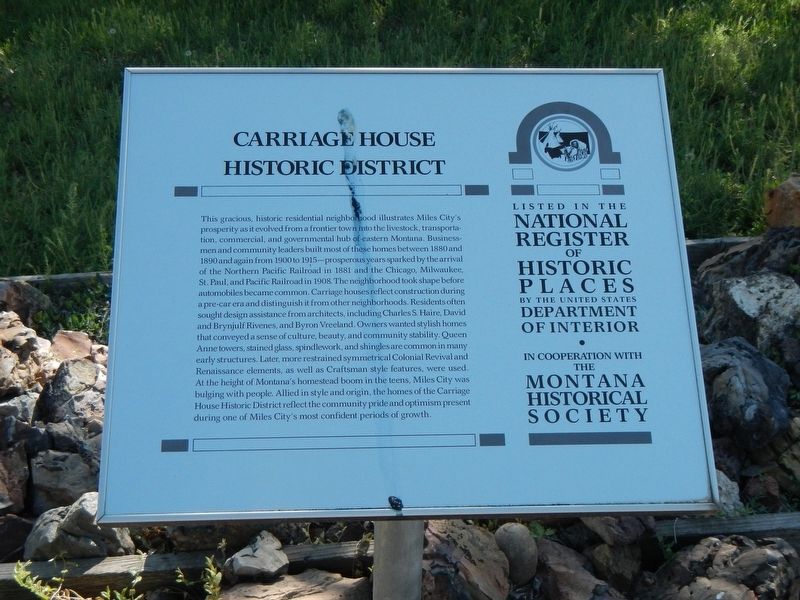 Carriage House Historic District Marker image. Click for full size.
