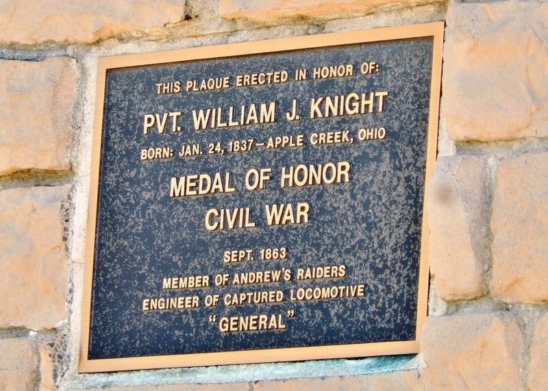 Pvt. William J. Knight Marker image. Click for full size.