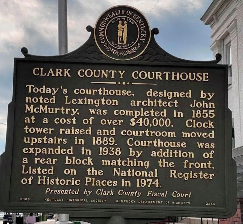 Clark County Courthouse Marker image. Click for full size.