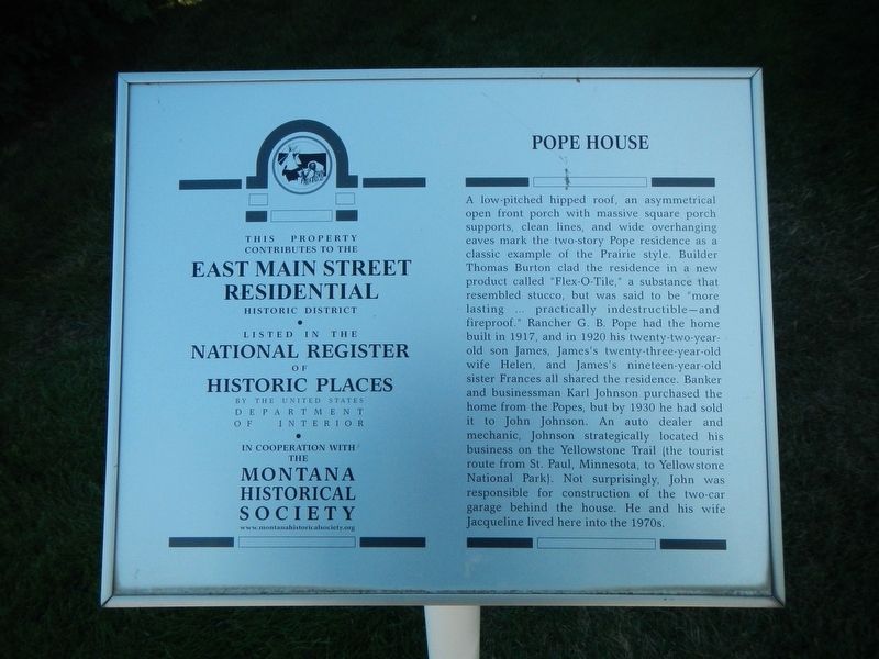Pope House Marker image. Click for full size.
