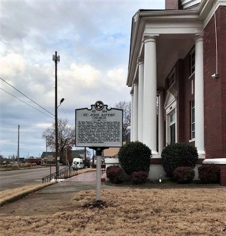 St. John Baptist Church Marker. Click for full size. St. John Baptist Church Marker image. Click for full size.