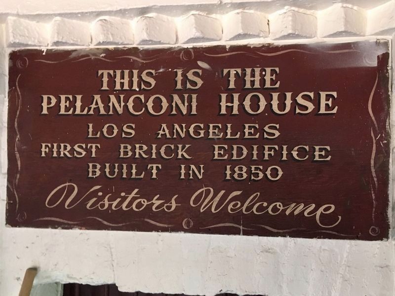 Pelanconi House Sign image. Click for full size.