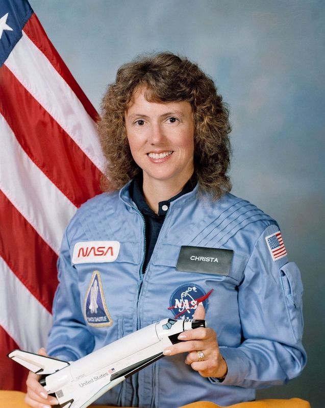 Astronaut Christa McAuliffe image. Click for full size.