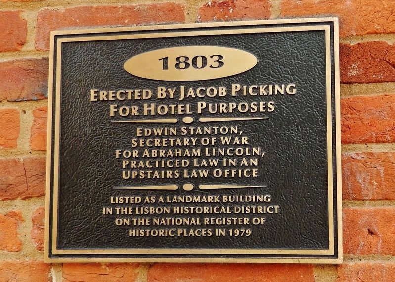 Ohio's Oldest Brick Building Marker (<i>2nd plaque</i>) image. Click for full size.