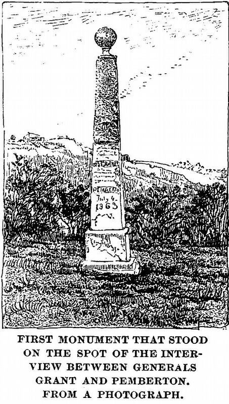 Pemberton and Grant First Monument image. Click for full size.