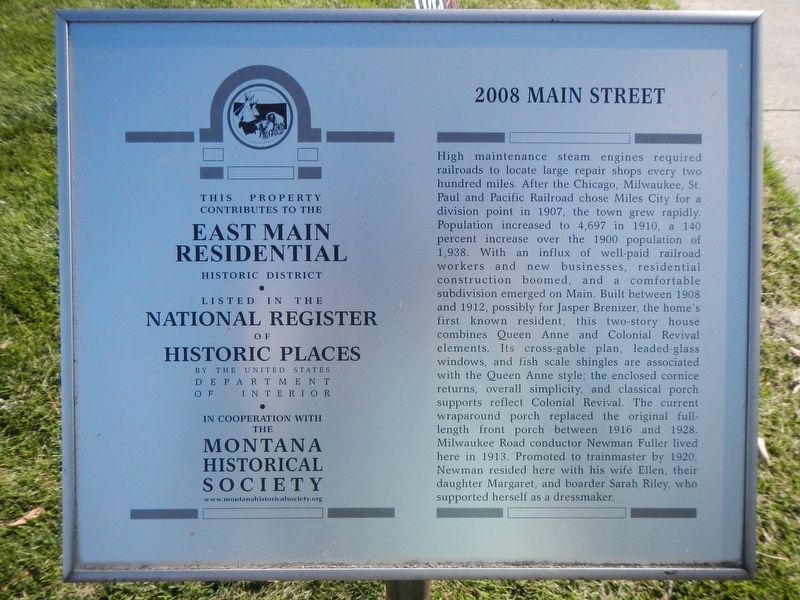 2008 Main Street Marker image. Click for full size.