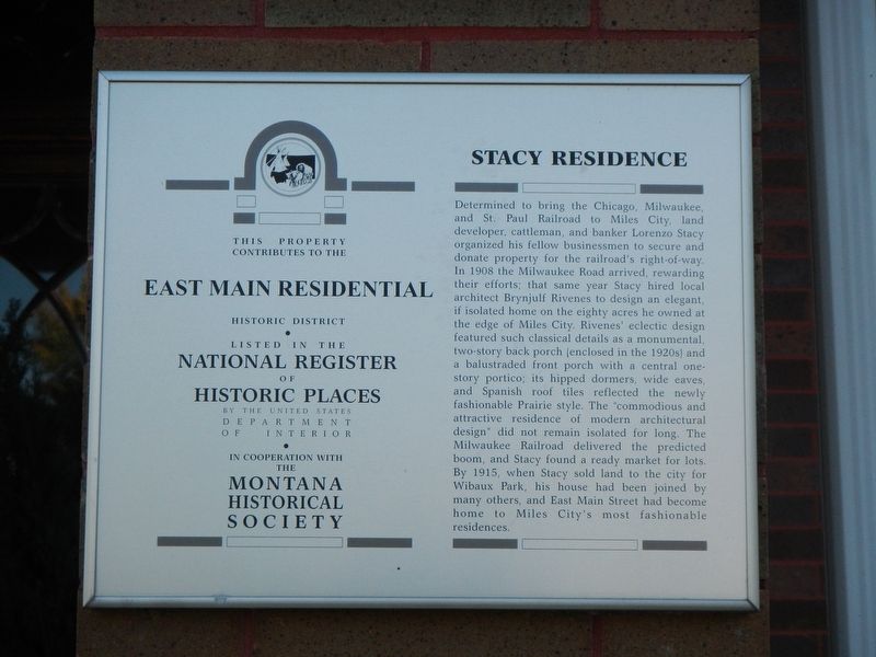 Stacy Residence Marker image. Click for full size.