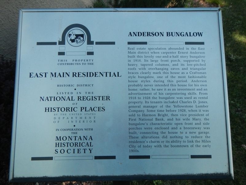 Anderson Bungalow Marker image. Click for full size.