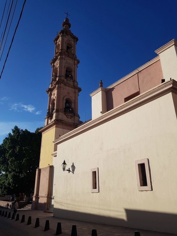 A view of the tower of the Templo de Nuestra Señora de la Merced. Click for full size. A view of the tower of the Templo de Nuestra Señora de la Merced image. Click for full size.