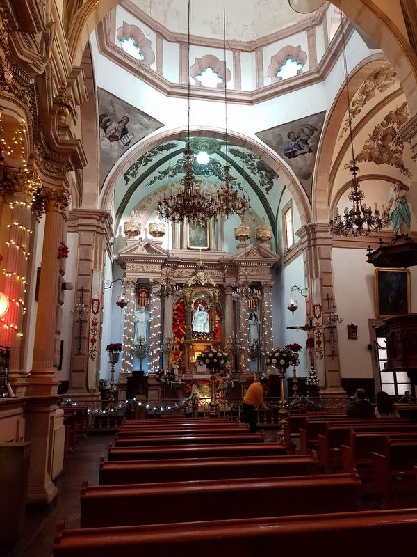 An interior view of the Templo de Nuestra Seora de la Merced image. Click for full size.