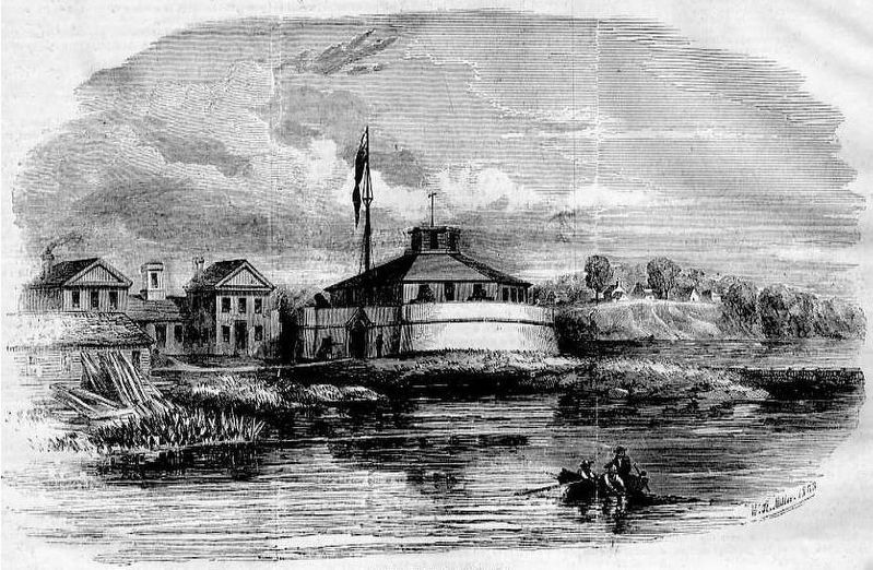 "The [United States] Naval Academy -- Side View" image. Click for full size.