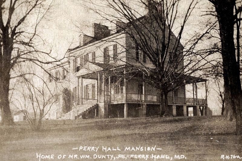Perry Hall, 1900 image. Click for full size.