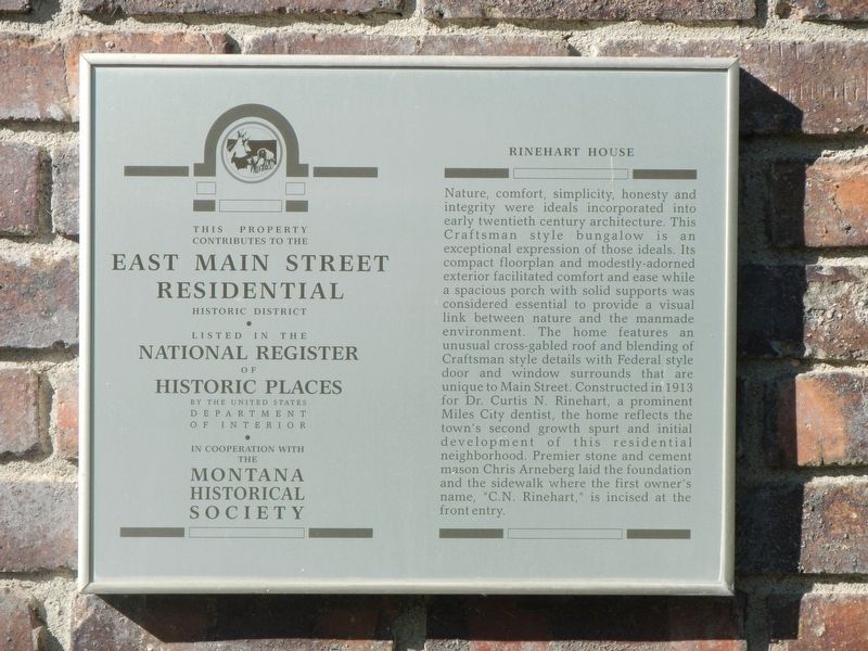 Rinehart House Marker image. Click for full size.