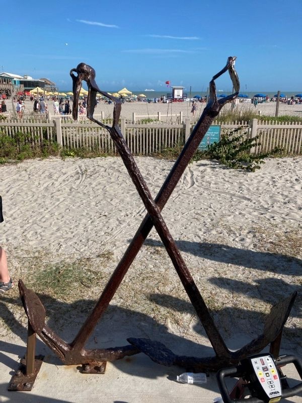 Cocoa Beach Pier 1984 Anchor Marker. Click for full size. Cocoa Beach Pier 1984 Anchor Marker image. Click for full size.