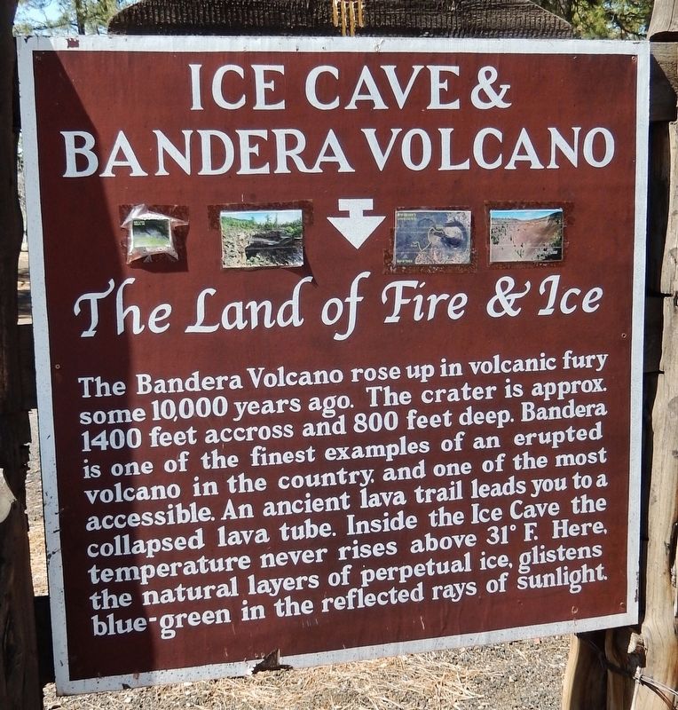 Ice Cave & Bandera Volcano Marker image. Click for full size.