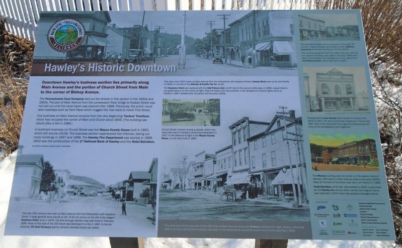 Hawley's Historic Downtown Marker image. Click for full size.