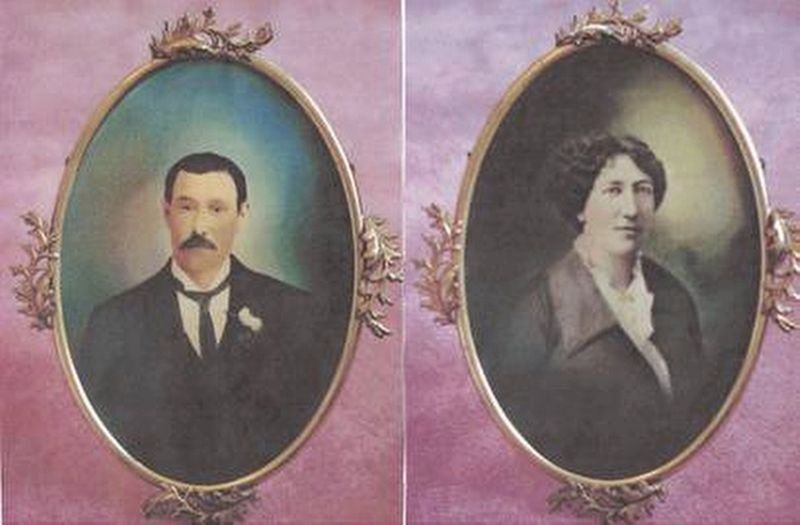The wedding photos of John Henry Doc Holliday and Mary Katherine Harony, 1876 image. Click for full size.