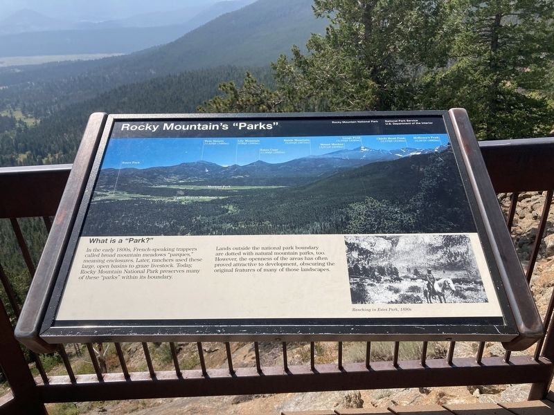 Rocky Mountains “Parks” Marker image. Click for full size.