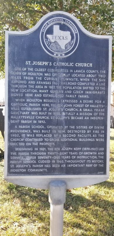 St. Josephs Catholic Church Marker image. Click for full size.