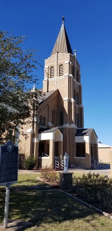 St. Josephs Catholic Church and Marker image. Click for full size.