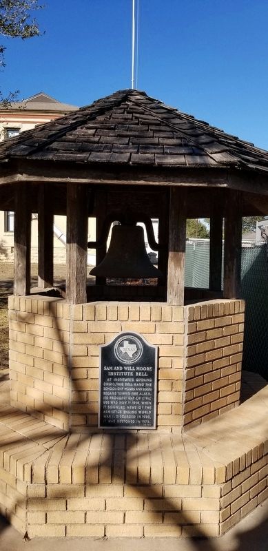 Sam and Will Moore Institute Bell Marker. Click for full size. Sam and Will Moore Institute Bell Marker image. Click for full size.