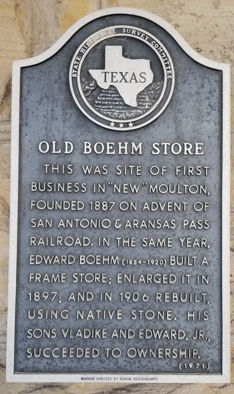 Old Boehm Store Marker. Click for full size. Old Boehm Store Marker image. Click for full size.
