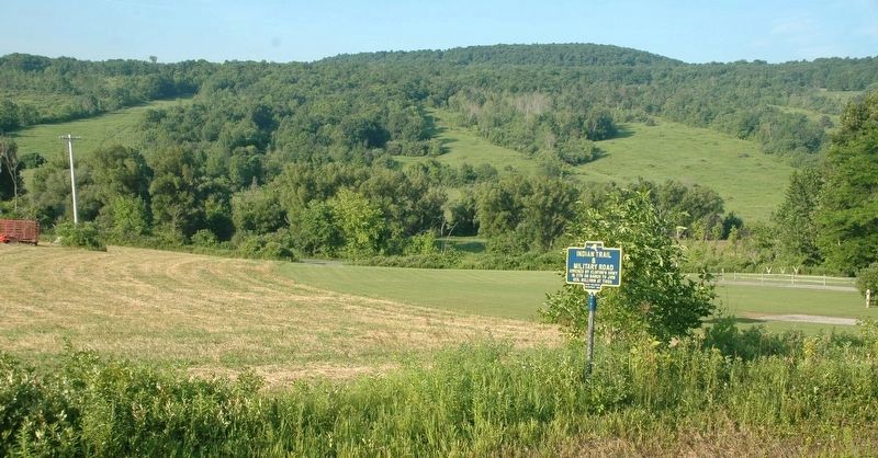 Indian Trail & Military Road Marker. Click for full size. Indian Trail & Military Road Marker image. Click for full size.