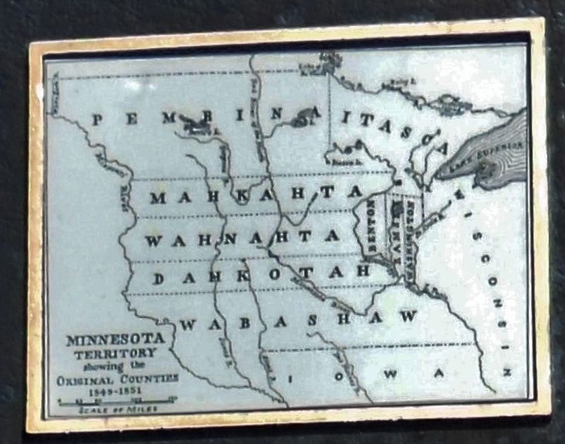 Marker detail (<i>side 1</i>): Original Minnesota Counties image. Click for full size.