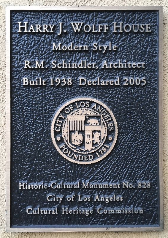 Harry J. Wolff House Marker image. Click for full size.