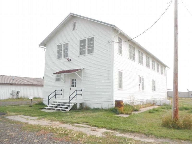 Remount Depot Mess Hall and Marker image. Click for full size.