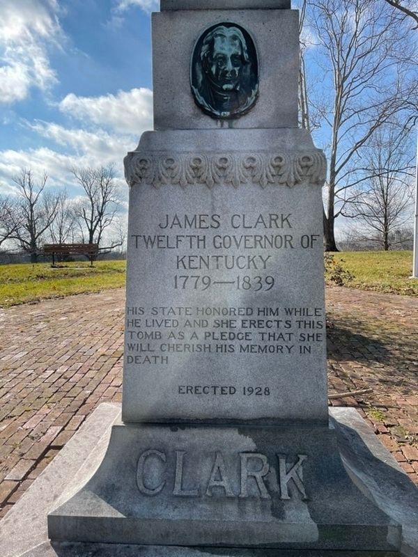 Governor James Clark Gravesite image. Click for full size.