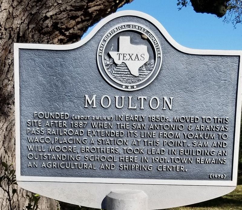 Moulton Marker. Click for full size. Moulton Marker image. Click for full size.