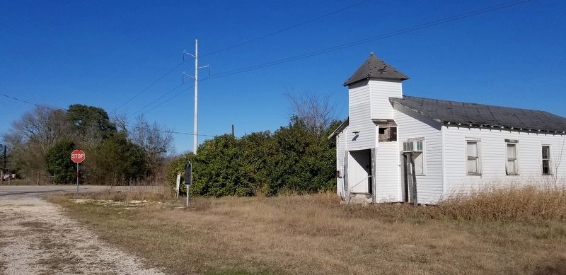 The marker and Church are located next to FM 532 highway. image. Click for full size.