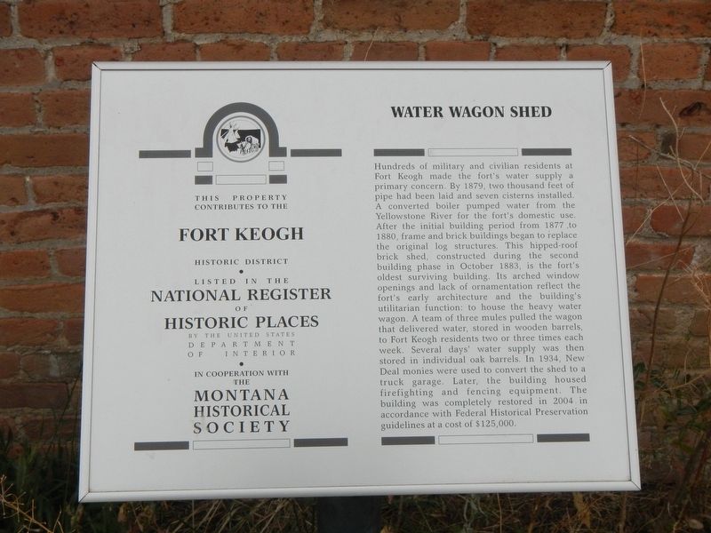 Water Wagon Shed Marker image. Click for full size.