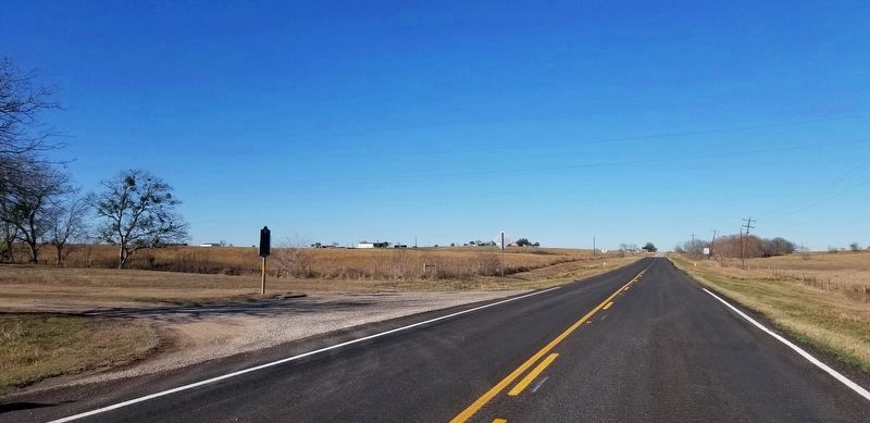 Site of Komensky School Marker from the road. Click for full size. Site of Komensky School Marker from the road image. Click for full size.