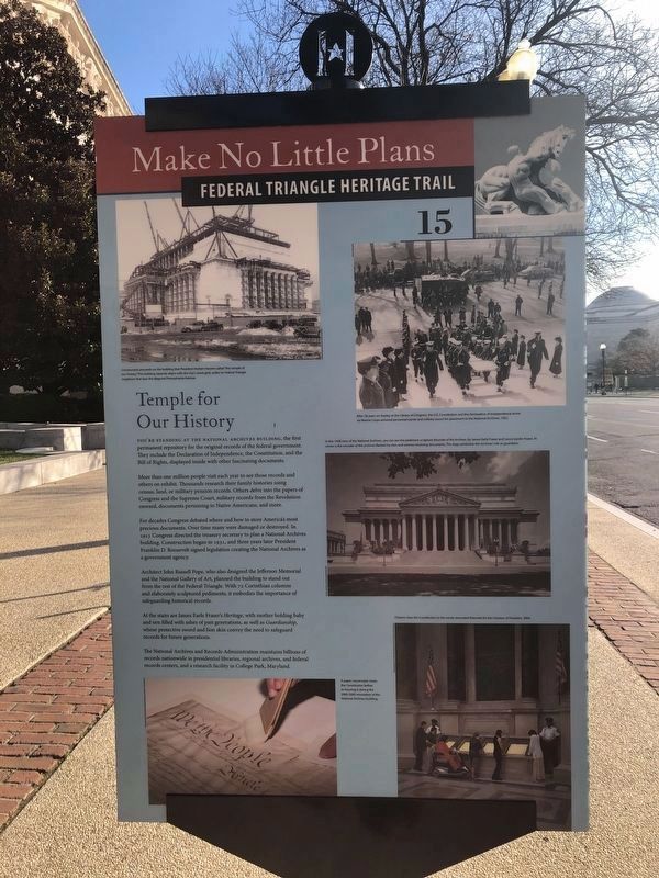 Temple for Our History Marker. Click for full size. Temple for Our History Marker image. Click for full size.