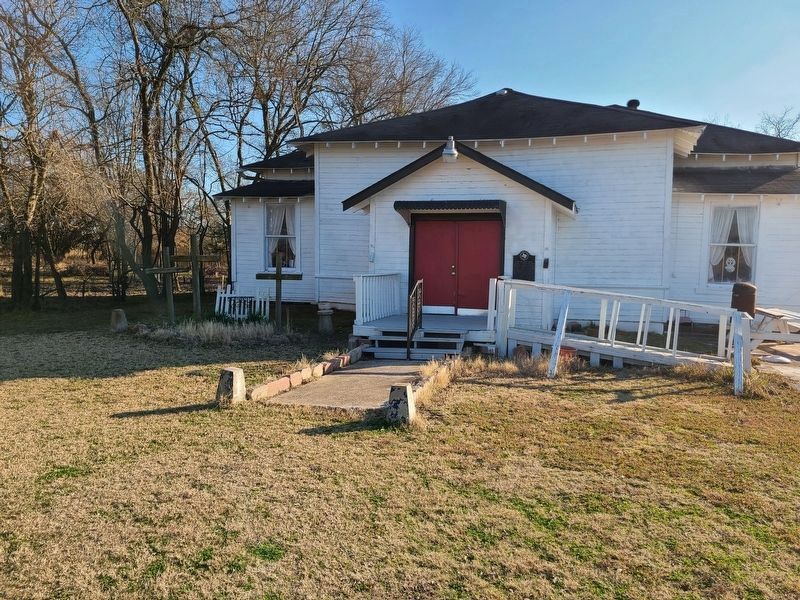 White Rock Baptist Church and Marker image. Click for full size.
