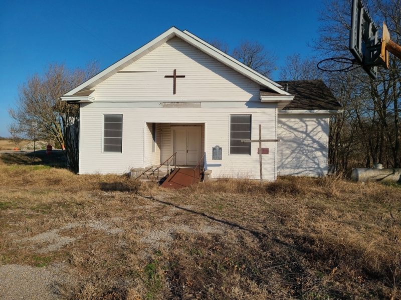 White Rock Methodist Church and Marker image. Click for full size.