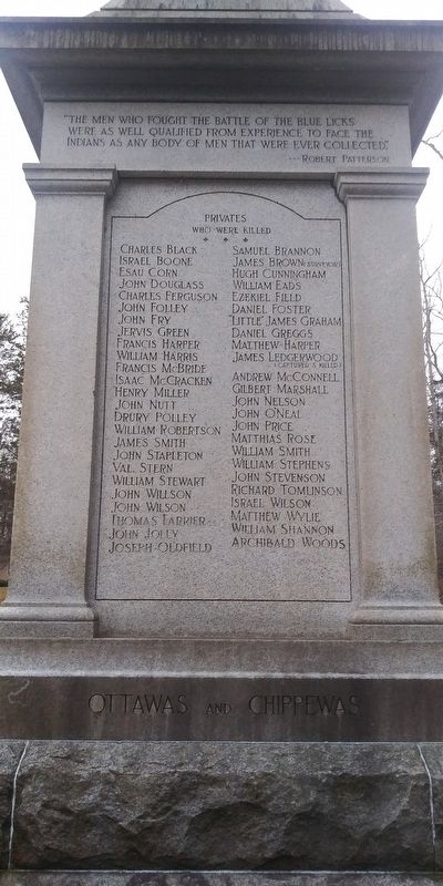 Unknown Heros of the Battle of the Blue Licks Marker image. Click for full size.