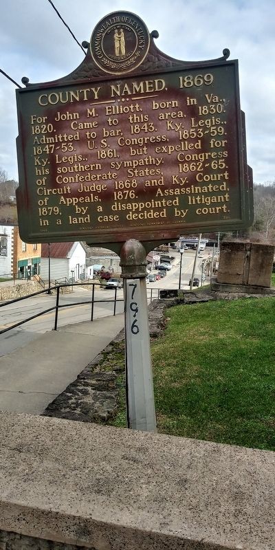 County Named, 1869 Marker. Click for full size. County Named, 1869 Marker image. Click for full size.