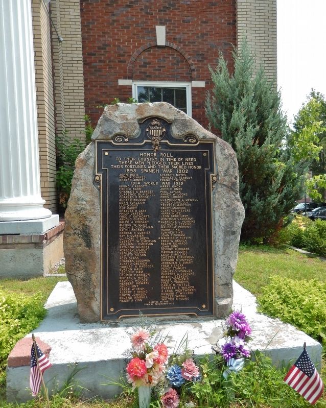 Farmington Honor Roll Marker. Click for full size. Farmington Honor Roll Marker image. Click for full size.