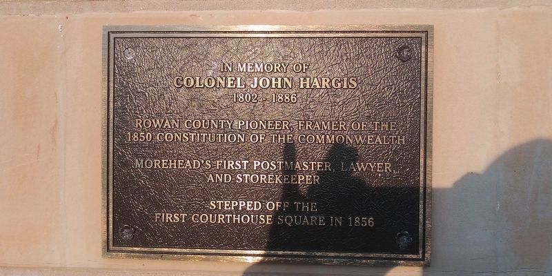 Colonel John Hargis Marker image. Click for full size.