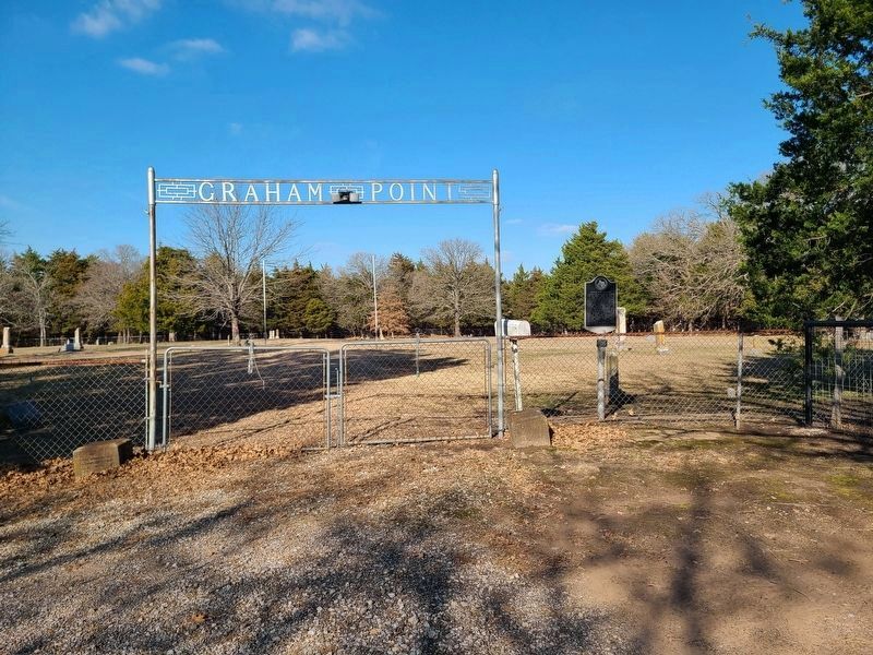 Graham Point Cemetery Marker. Click for full size. Graham Point Cemetery Marker image. Click for full size.