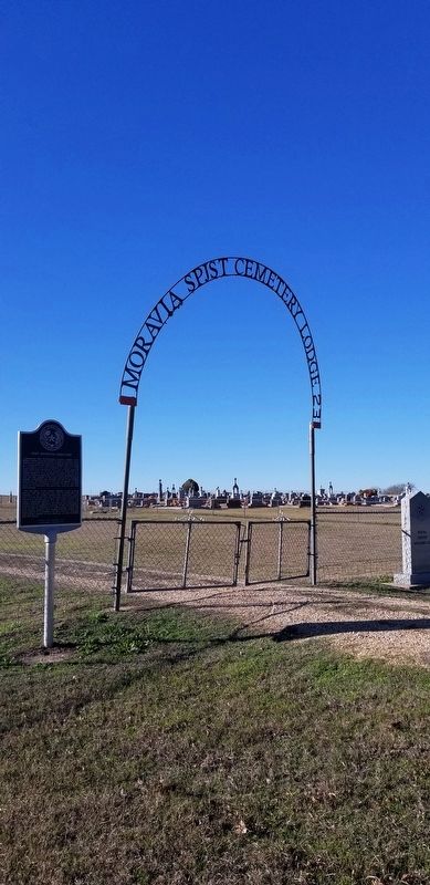 The entrance to the SPJST Moravia Cemetery image. Click for full size.