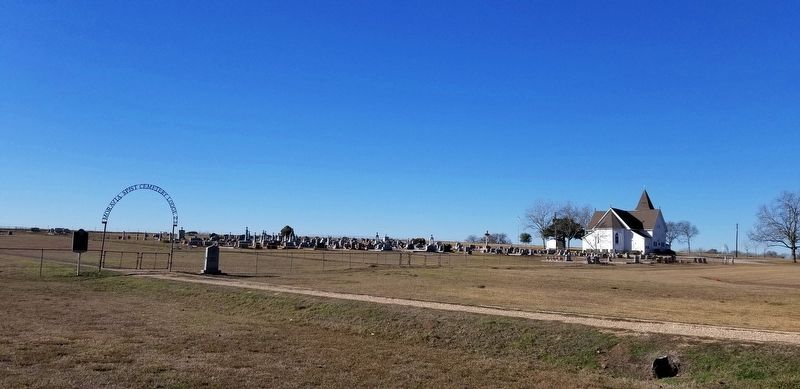 SPJST Moravia Cemetery and Ascension of our Lord Catholic Church image. Click for full size.
