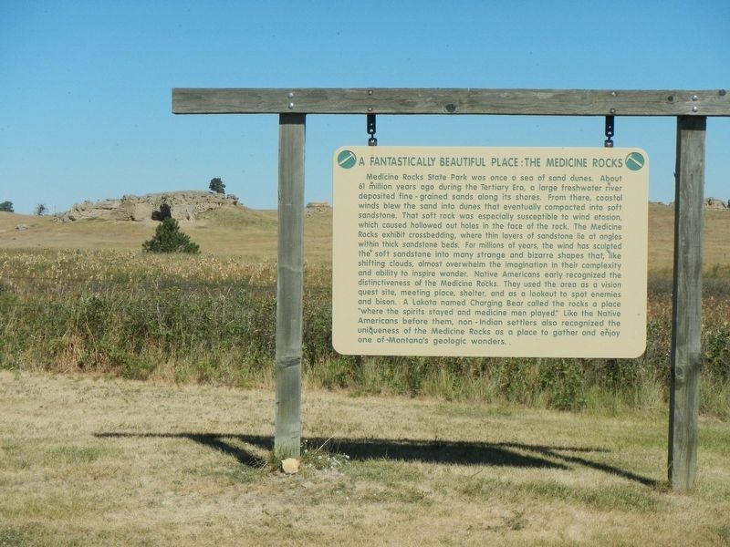 A Fantastically Beautiful Place: The Medicine Rocks Marker. Click for full size. A Fantastically Beautiful Place: The Medicine Rocks Marker image. Click for full size.