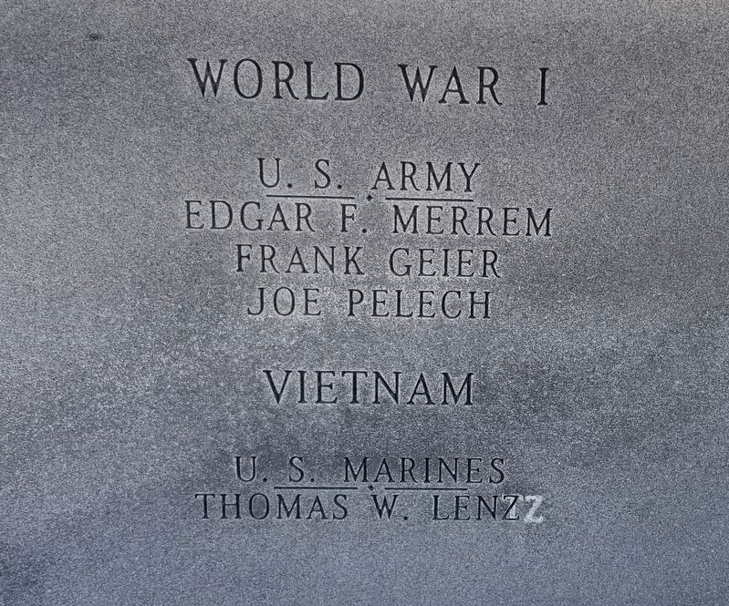 Moulton Veterans Memorial - Left Panel. Click for full size. Moulton Veterans Memorial - Left Panel image. Click for full size.