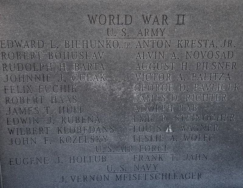 Moulton Veterans Memorial - Right Panel image. Click for full size.