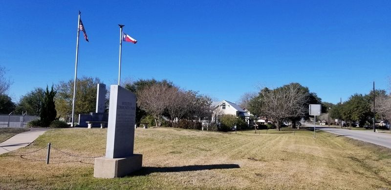 The Memorial is located at the entrance to the Moulton City Park.. Click for full size. The Memorial is located at the entrance to the Moulton City Park. image. Click for full size.