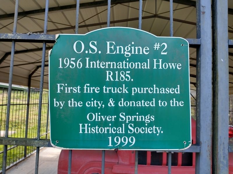 O.S. Engine #2 Marker. Click for full size. O.S. Engine #2 Marker image. Click for full size.